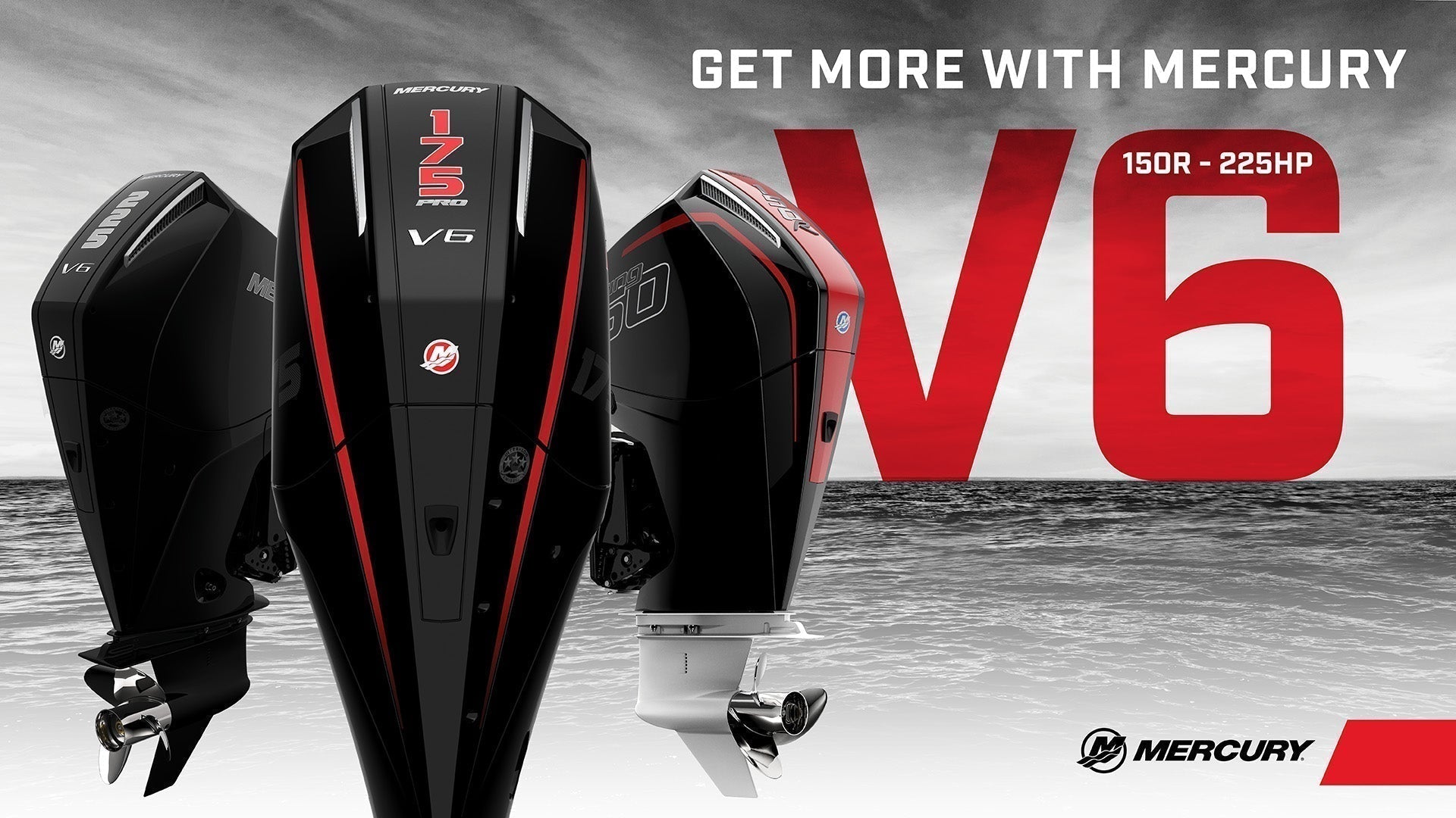 Save big on Mercury V6 150R - 225HP Mercury outboards