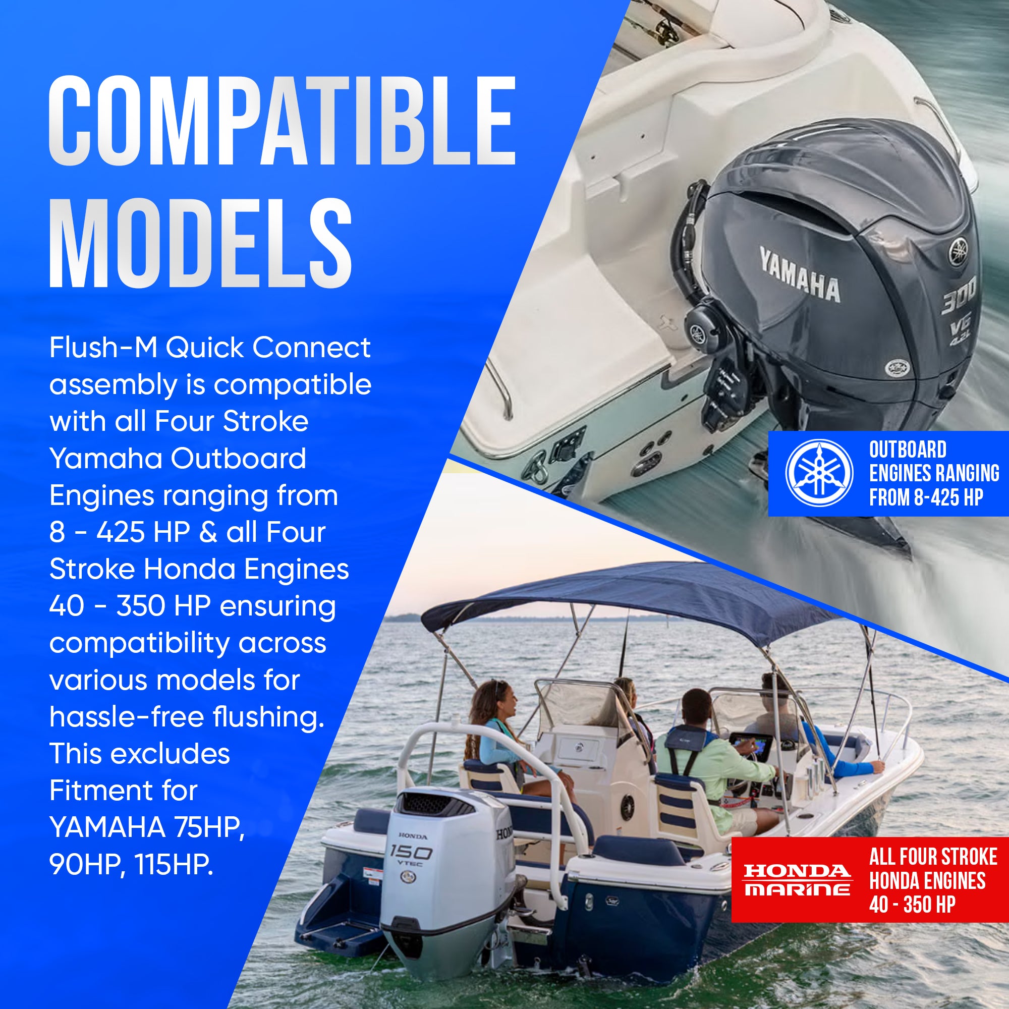 Flush M Quick Connect for Honda® & Yamaha®